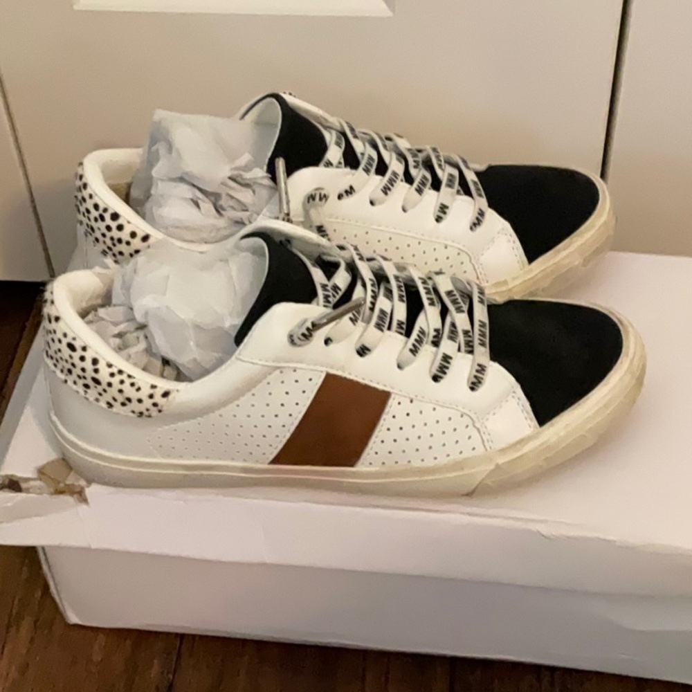 Stylish Black and White Sneakers